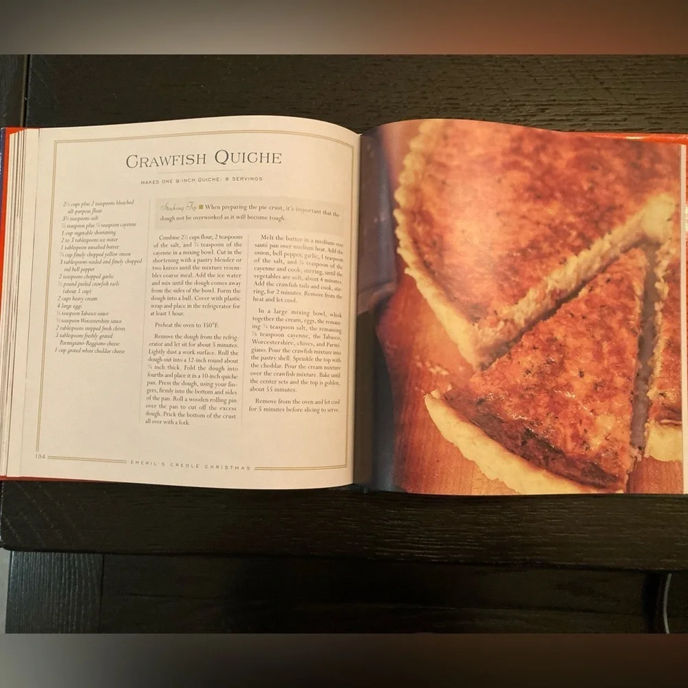 Emerils Creole Christmas autograph cookbook.